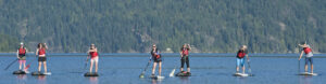 Group Paddleboarding from Deep Cove
