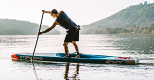 Man paddling a SUP