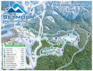 Mt Seymour snowshoe trailmap