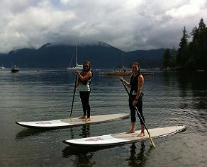 SUP instructor teaching