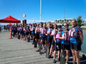 North Shore Dragon Busters on the dock