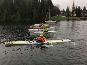 Practicing starts in Deep Cove