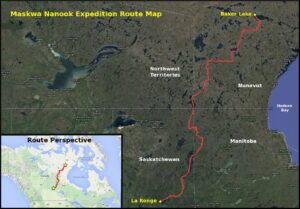 Frank Wolf expedition map