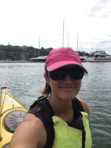 Amy kayaking